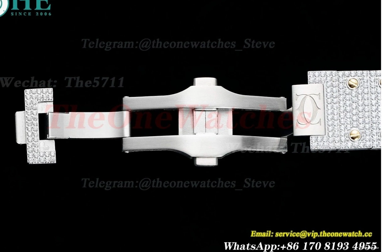 40mm Arab YG MY9015 SS Dia AMG XL Mens 100 Santos SS 0424